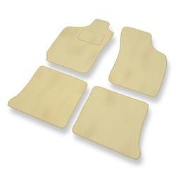 Tapis de sol velours pour Fiat Palio (1996-2004) - Premium tapis de voiture - beige - DGS Autodywan