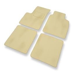 Tapis de sol velours pour Fiat Panda II (2003-2012) - Premium tapis de voiture - beige - DGS Autodywan