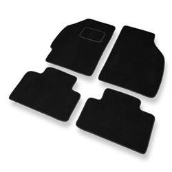 Tapis de sol velours pour Fiat Punto II (1999-2011) - Premium tapis de voiture - noir - DGS Autodywan