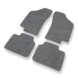 Tapis de sol velours pour Fiat Tipo I (1988-1995) - Premium tapis de voiture - gris - DGS Autodywan