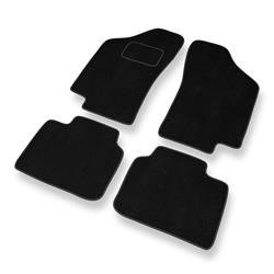 Tapis de sol velours pour Fiat Tipo I (1988-1995) - Premium tapis de voiture - noir - DGS Autodywan