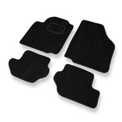 Tapis de sol velours pour Ford Fiesta IV (1995-2002) - Premium tapis de voiture - noir - DGS Autodywan