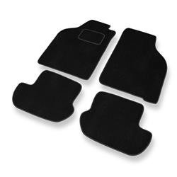 Tapis de sol velours pour Ford KA I (1996-2008) - Premium tapis de voiture - noir - DGS Autodywan