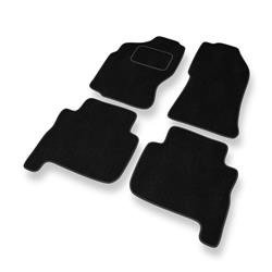 Tapis de sol velours pour Ford Maverick I (5 portes) (1993-2000) - Premium tapis de voiture - noir - DGS Autodywan