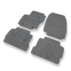 Tapis de sol velours pour Ford Mondeo IV (2007-2014) - Premium tapis de voiture - gris - DGS Autodywan