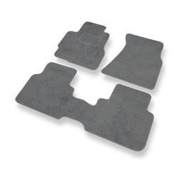 Tapis de sol velours pour Honda CR-V I (1995-2001) - Premium tapis de voiture - gris - DGS Autodywan