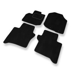 Tapis de sol velours pour Honda City V (2009-2011) - Premium tapis de voiture - noir - DGS Autodywan