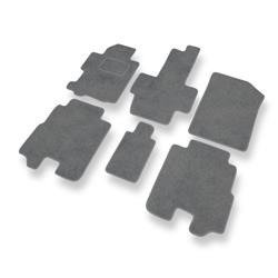 Tapis de sol velours pour Honda FR-V (2004-2009) - Premium tapis de voiture - gris - DGS Autodywan