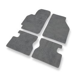 Tapis de sol velours pour Honda HR-V (3 portes) (1999-2006) - Premium tapis de voiture - gris - DGS Autodywan