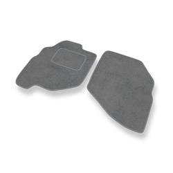 Tapis de sol velours pour Honda Jazz II (2002-2008) - Premium tapis de voiture - gris - DGS Autodywan