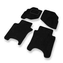 Tapis de sol velours pour Honda Jazz II (2002-2008) - Premium tapis de voiture - noir - DGS Autodywan