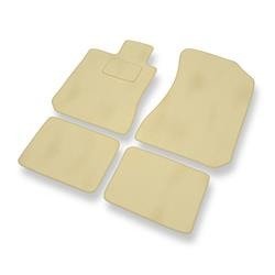 Tapis de sol velours pour Honda Legend IV (2004-2012) - Premium tapis de voiture - beige - DGS Autodywan