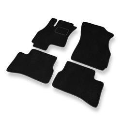 Tapis de sol velours pour Hyundai Accent II (2000-2005) - Premium tapis de voiture - noir - DGS Autodywan