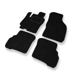 Tapis de sol velours pour Hyundai Atos II (2004-2008) - Premium tapis de voiture - noir - DGS Autodywan