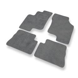 Tapis de sol velours pour Hyundai Getz (2002-2008) - Premium tapis de voiture - gris - DGS Autodywan