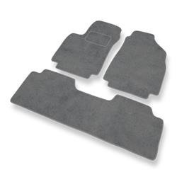 Tapis de sol velours pour Hyundai Matrix (2001-2010) - Premium tapis de voiture - gris - DGS Autodywan