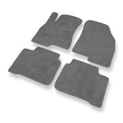 Tapis de sol velours pour Hyundai Sonata III (1998-2004) - Premium tapis de voiture - gris - DGS Autodywan