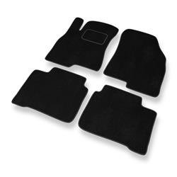 Tapis de sol velours pour Hyundai Sonata III (1998-2004) - Premium tapis de voiture - noir - DGS Autodywan