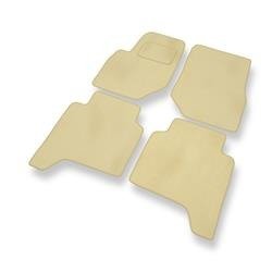 Tapis de sol velours pour Hyundai Terracan (2001-2006) - Premium tapis de voiture - beige - DGS Autodywan