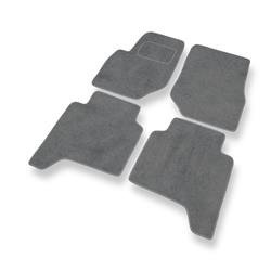 Tapis de sol velours pour Hyundai Terracan (2001-2006) - Premium tapis de voiture - gris - DGS Autodywan