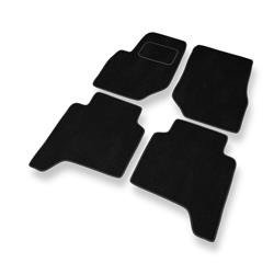 Tapis de sol velours pour Hyundai Terracan (2001-2006) - Premium tapis de voiture - noir - DGS Autodywan