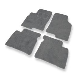 Tapis de sol velours pour Hyundai XG (1999-2005) - Premium tapis de voiture - gris - DGS Autodywan