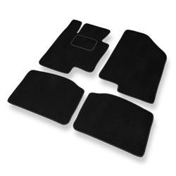 Tapis de sol velours pour Kia Optima III (2011-2014) - Premium tapis de voiture - noir - DGS Autodywan