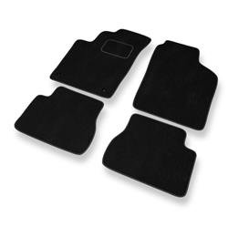 Tapis de sol velours pour Kia Picanto I (2004-2010) - Premium tapis de voiture - noir - DGS Autodywan