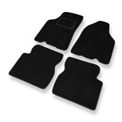 Tapis de sol velours pour Kia Shuma II (2001-2005) - Premium tapis de voiture - noir - DGS Autodywan