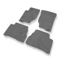 Tapis de sol velours pour Kia Sorento I (2002-2009) - Premium tapis de voiture - gris - DGS Autodywan