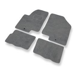 Tapis de sol velours pour Kia Soul (2008-2016) - Premium tapis de voiture - gris - DGS Autodywan