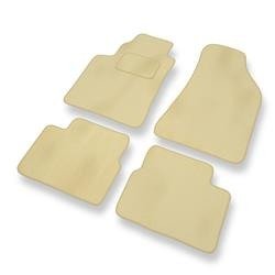 Tapis de sol velours pour Lancia Delta III (2008-....) - Premium tapis de voiture - beige - DGS Autodywan