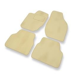 Tapis de sol velours pour Lancia Thema I (1984-1994) - Premium tapis de voiture - beige - DGS Autodywan