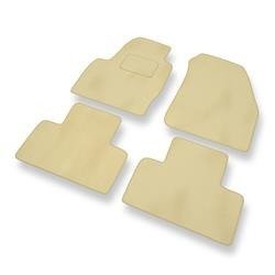 Tapis de sol velours pour Land Rover Range Rover Evoque (2011-2018) - Premium tapis de voiture - beige - DGS Autodywan