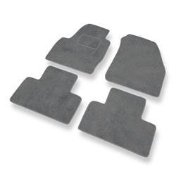 Tapis de sol velours pour Land Rover Range Rover Evoque (2011-2018) - Premium tapis de voiture - gris - DGS Autodywan