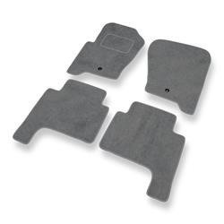 Tapis de sol velours pour Land Rover Range Rover Sport I (2004-2013) - Premium tapis de voiture - gris - DGS Autodywan