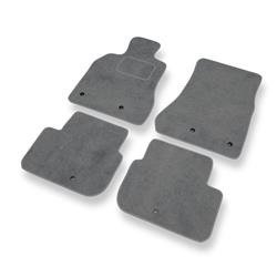 Tapis de sol velours pour Lexus GS II (1997-2004) - Premium tapis de voiture - gris - DGS Autodywan