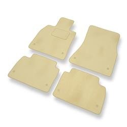 Tapis de sol velours pour Lexus GS III (2004-2012) - Premium tapis de voiture - beige - DGS Autodywan