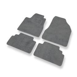 Tapis de sol velours pour Lexus RX II XU30 (2003-2009) - Premium tapis de voiture - gris - DGS Autodywan