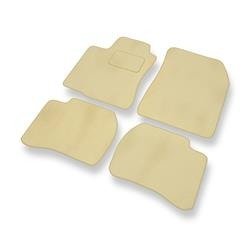 Tapis de sol velours pour Mazda 323 V (1994-1998) - Premium tapis de voiture - beige - DGS Autodywan