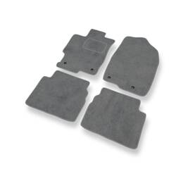 Tapis de sol velours pour Mazda 6 II (2007-2012) - Premium tapis de voiture - gris - DGS Autodywan