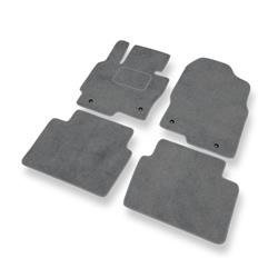 Tapis de sol velours pour Mazda CX-5 I (2012-2017) - Premium tapis de voiture - gris - DGS Autodywan