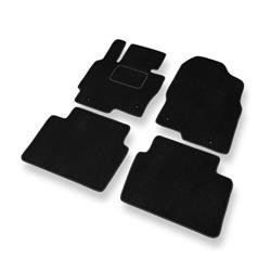 Tapis de sol velours pour Mazda CX-5 I (2012-2017) - Premium tapis de voiture - noir - DGS Autodywan