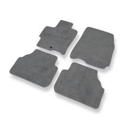 Tapis de sol velours pour Mazda Premacy I (1999-2005) - Premium tapis de voiture - gris - DGS Autodywan