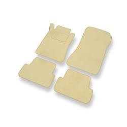 Tapis de sol velours pour Mercedes-Benz CLK A209, C209 (2003-2009) - Premium tapis de voiture - beige - DGS Autodywan