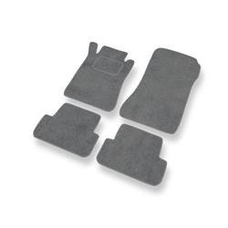 Tapis de sol velours pour Mercedes-Benz CLK A209, C209 (2003-2009) - Premium tapis de voiture - gris - DGS Autodywan