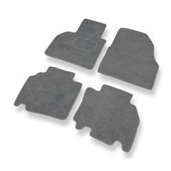 Tapis de sol velours pour Mercedes-Benz Citan (2012-2021) - Premium tapis de voiture - gris - DGS Autodywan