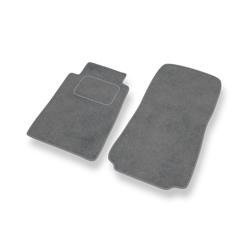 Tapis de sol velours pour Mercedes-Benz Classe C W202 (1993-2000) - Premium tapis de voiture - gris - DGS Autodywan