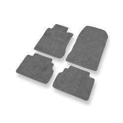 Tapis de sol velours pour Mercedes-Benz Classe E W210 (1995-2003) - Premium tapis de voiture - gris - DGS Autodywan