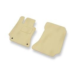 Tapis de sol velours pour Mercedes-Benz Classe E W212 (2009-2016) - Premium tapis de voiture - beige - DGS Autodywan